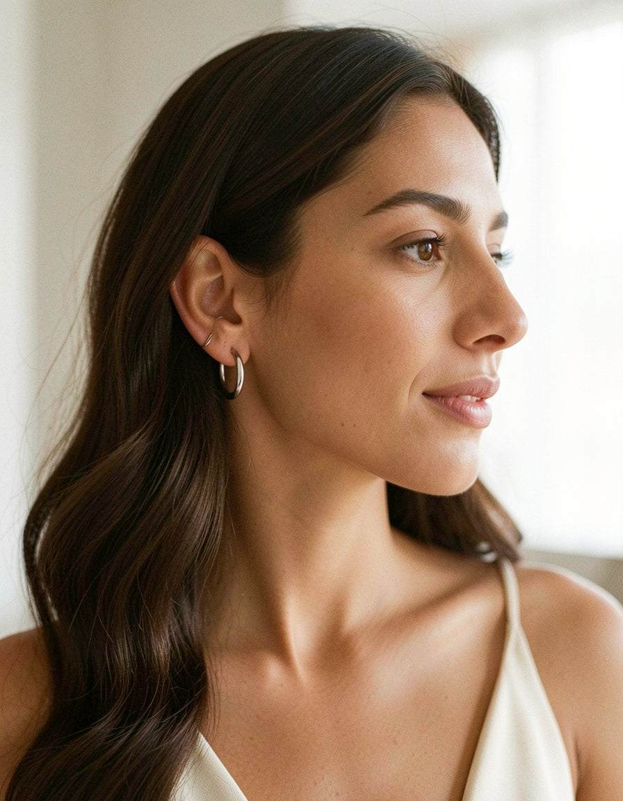 Stainless Steel Hoop Earrings