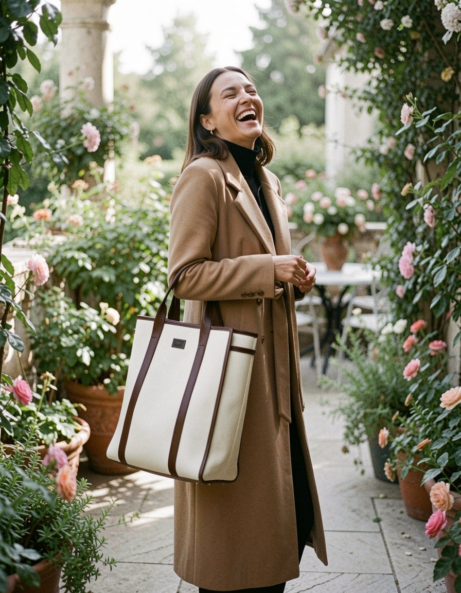 Two-Tone Shoulder Bag