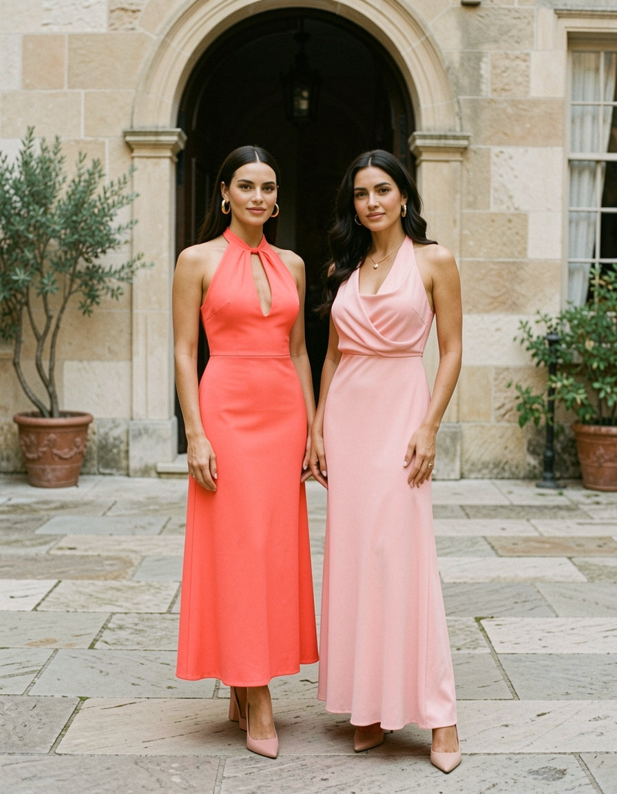 Tied Cutout Sleeveless Maxi Dress