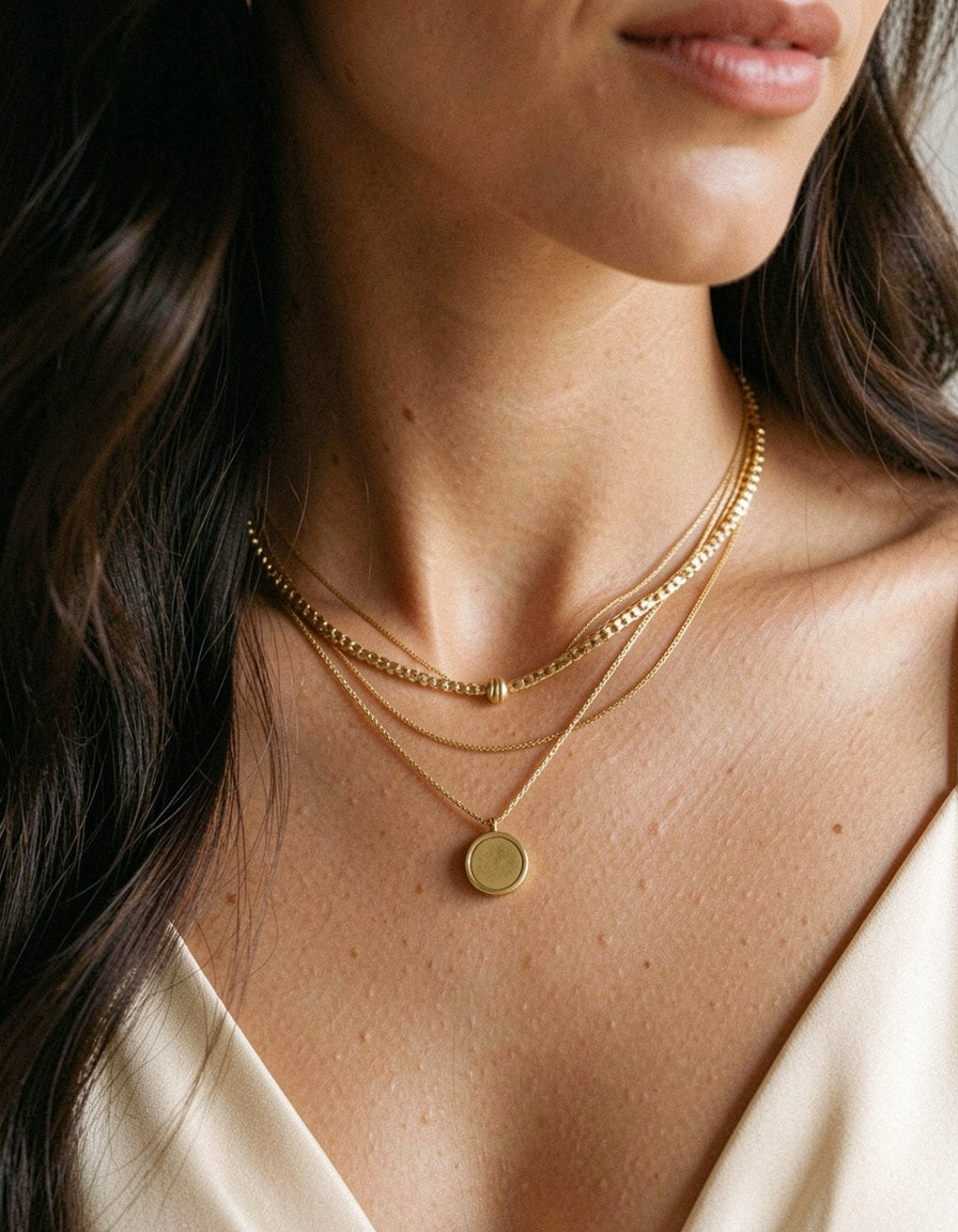 18K Gold-Plated Layered Necklace