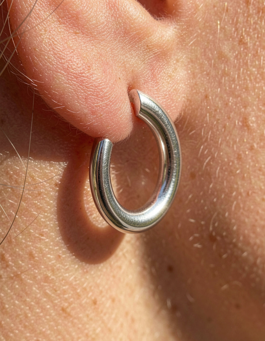 Stainless Steel Hoop Earrings
