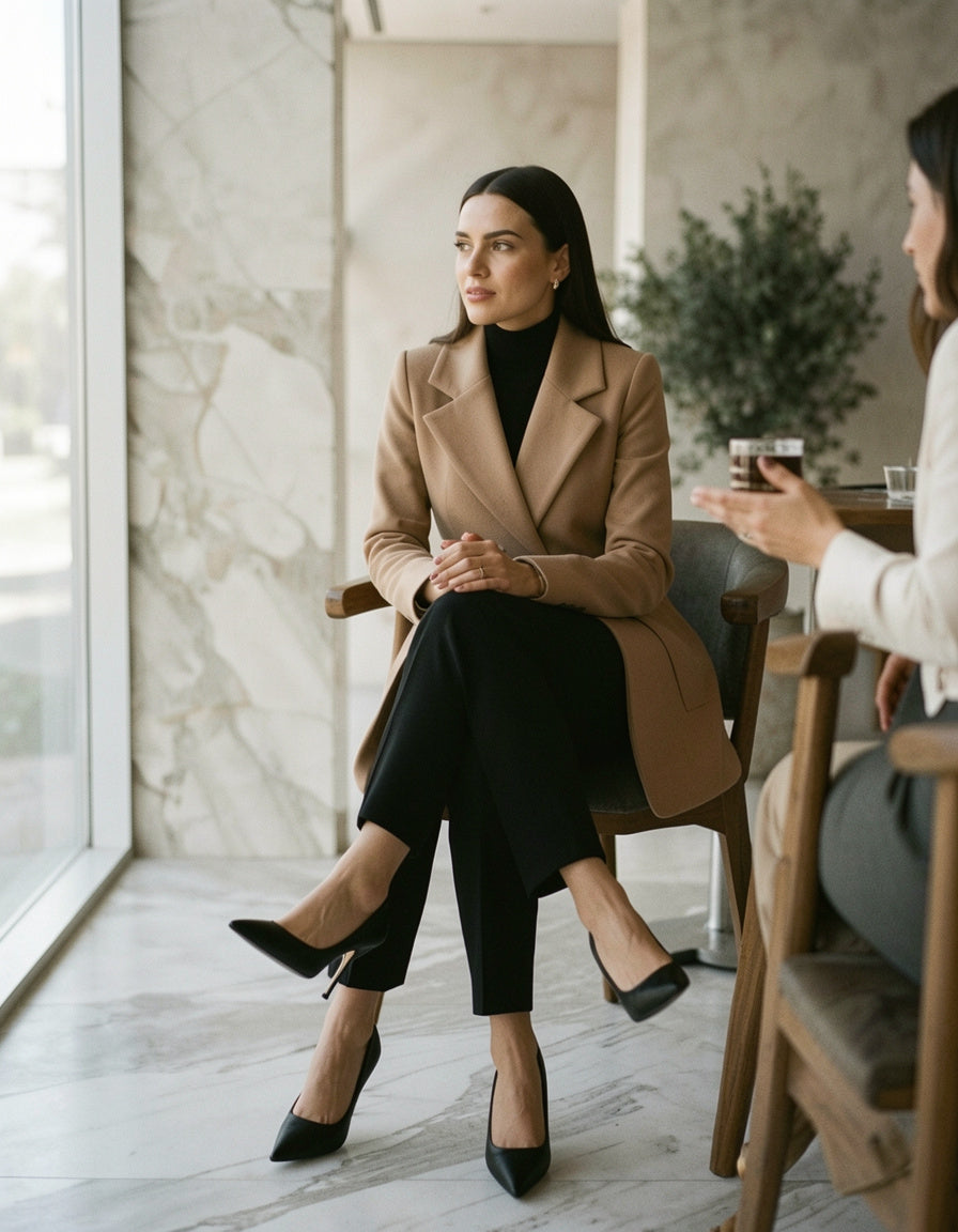 PU Leather Point Toe Pumps