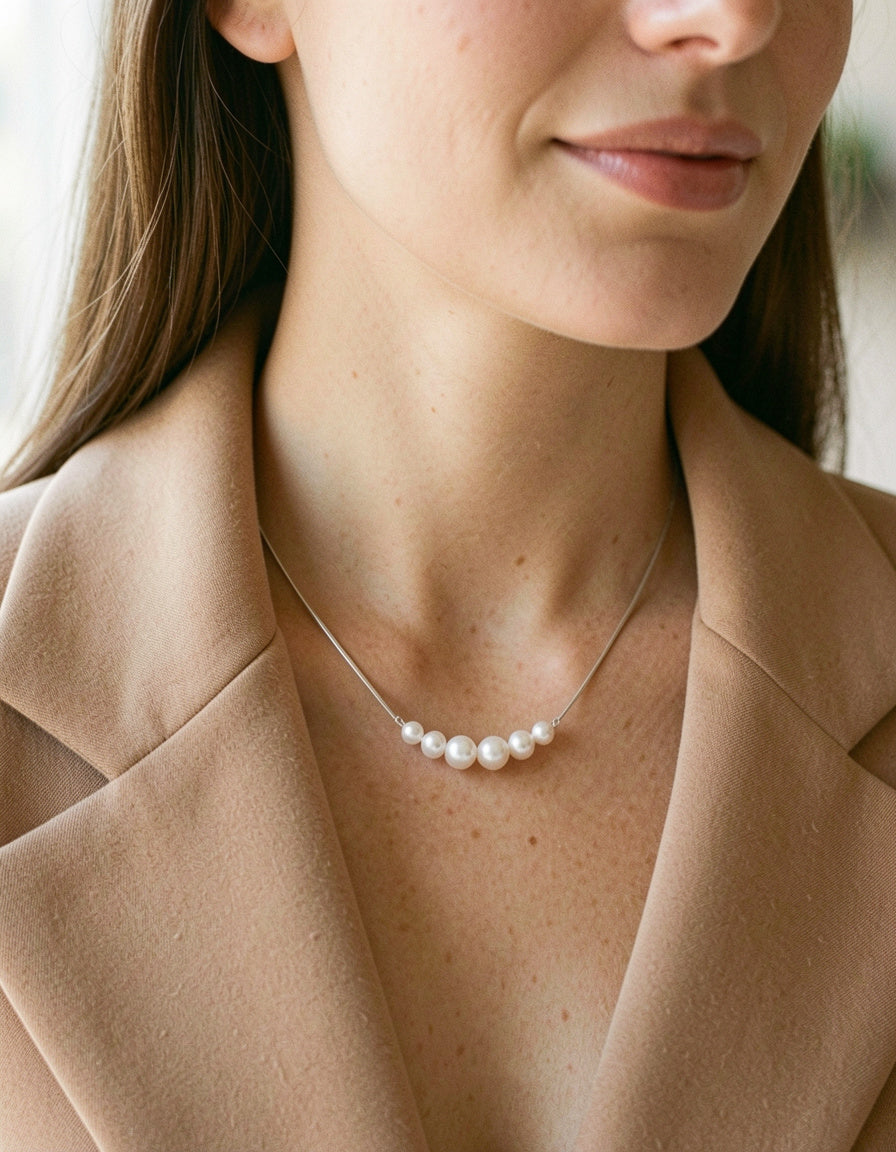 Adjustable Pearl Necklace