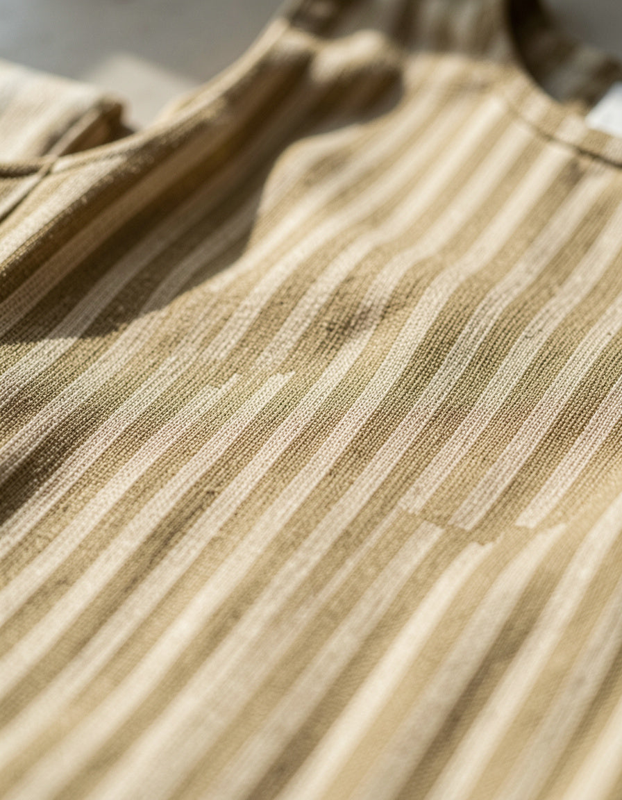 Sleeveless Striped Top & Wide Leg Pant Set