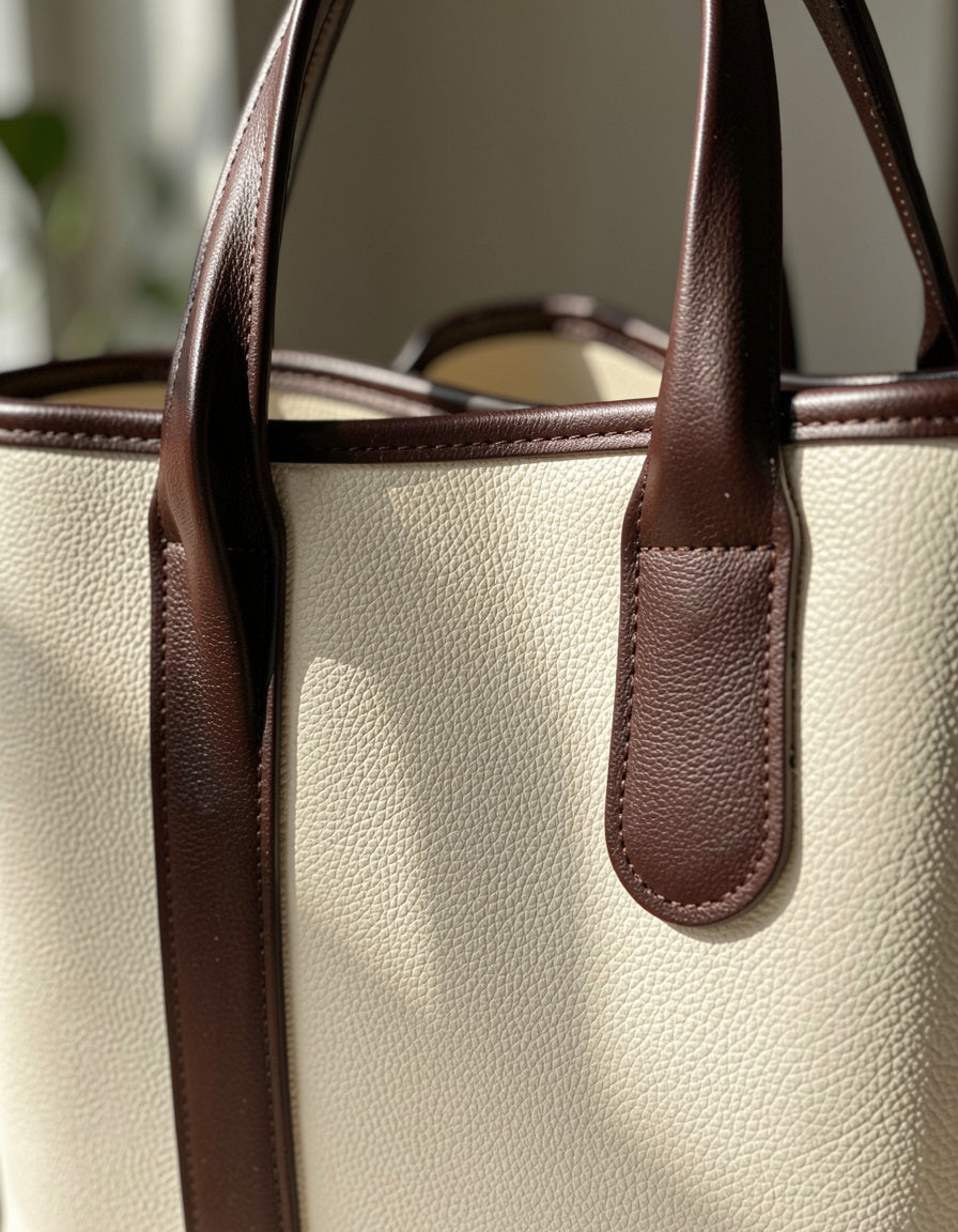 Two-Tone Shoulder Bag
