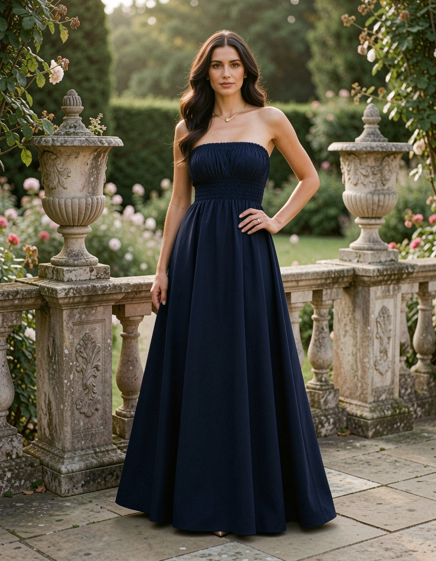 Smocked Tube Maxi Dress