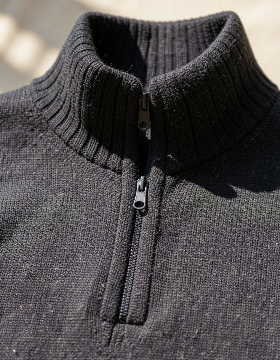 Half-Zip Long Sleeve Sweater