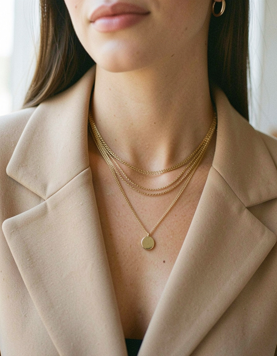 18K Gold-Plated Layered Necklace