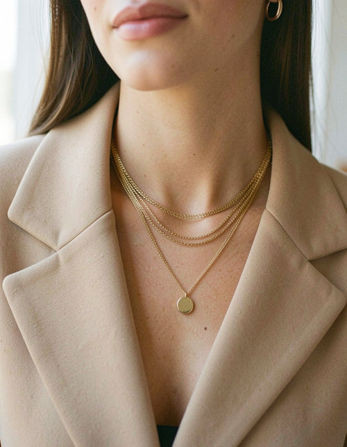 18K Gold-Plated Layered Necklace