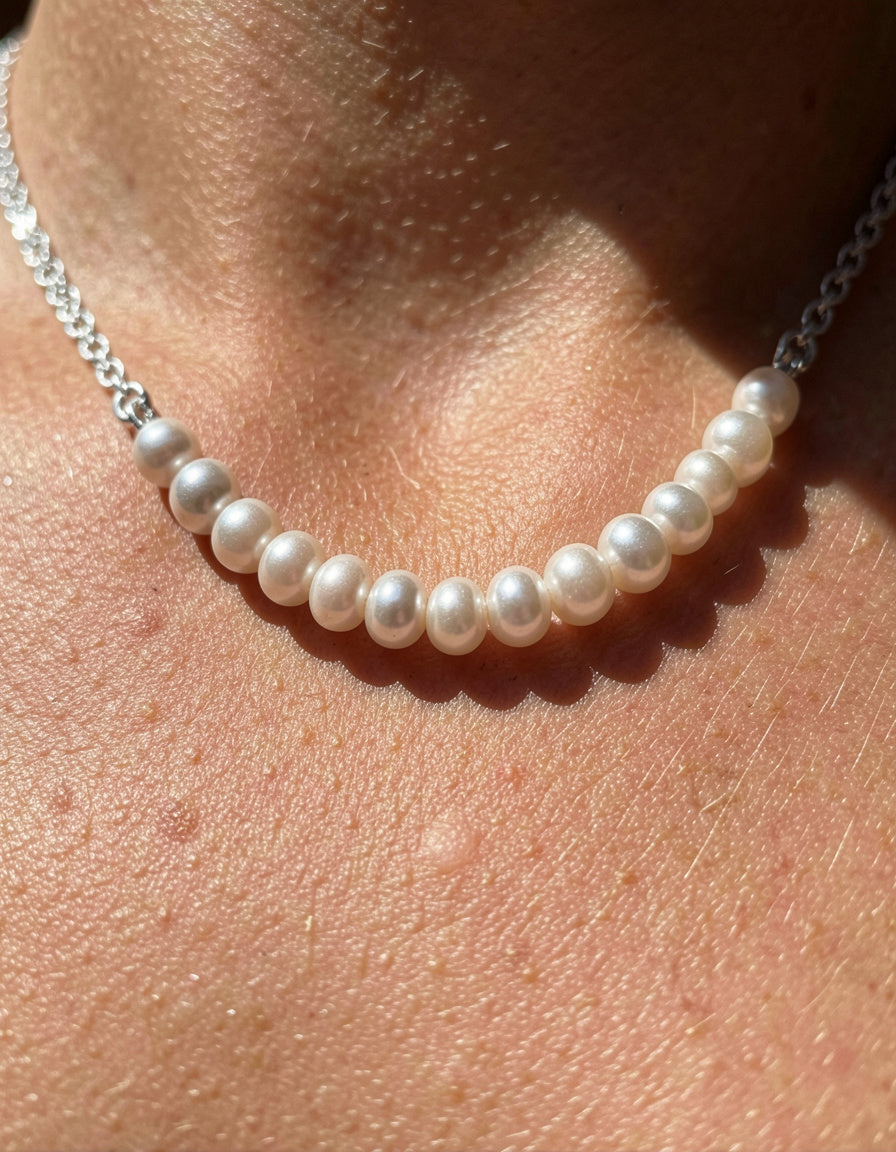 Adjustable Pearl Necklace