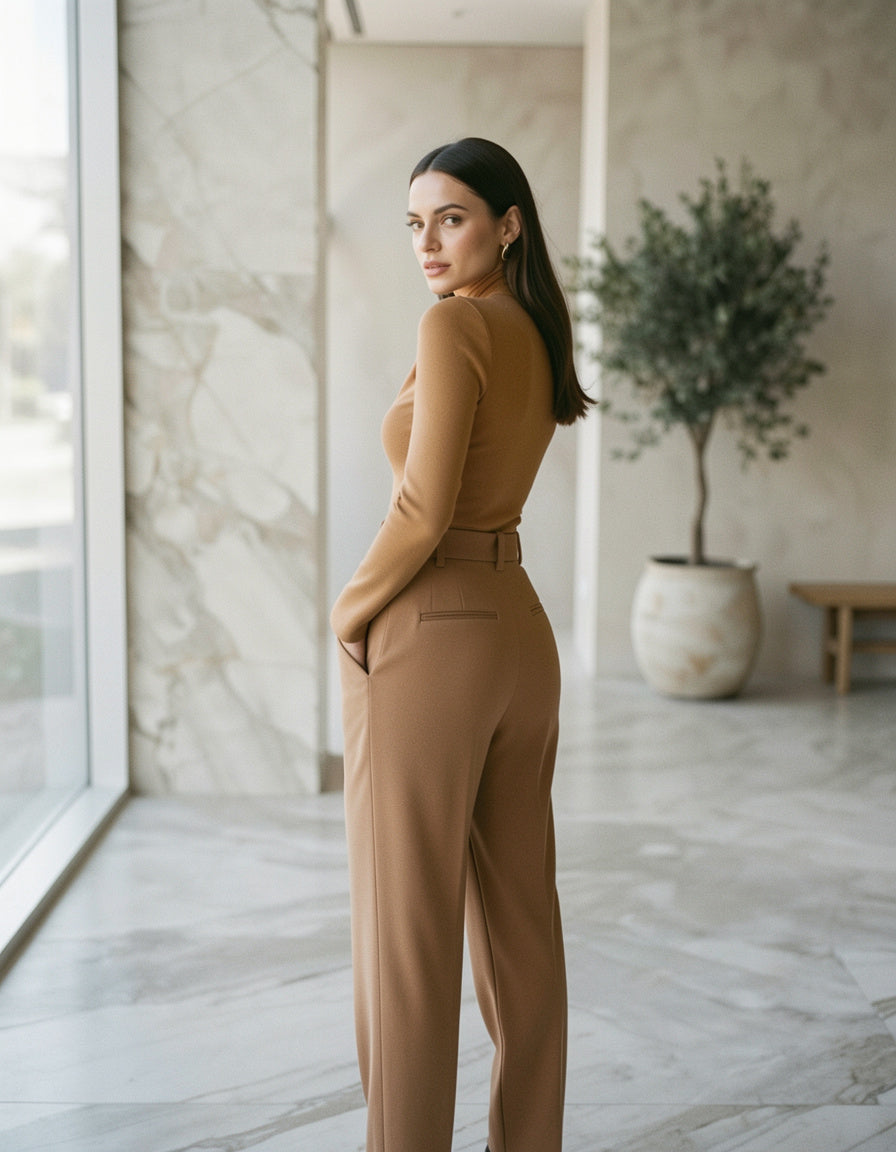 Single Shoulder Top and Pants Set